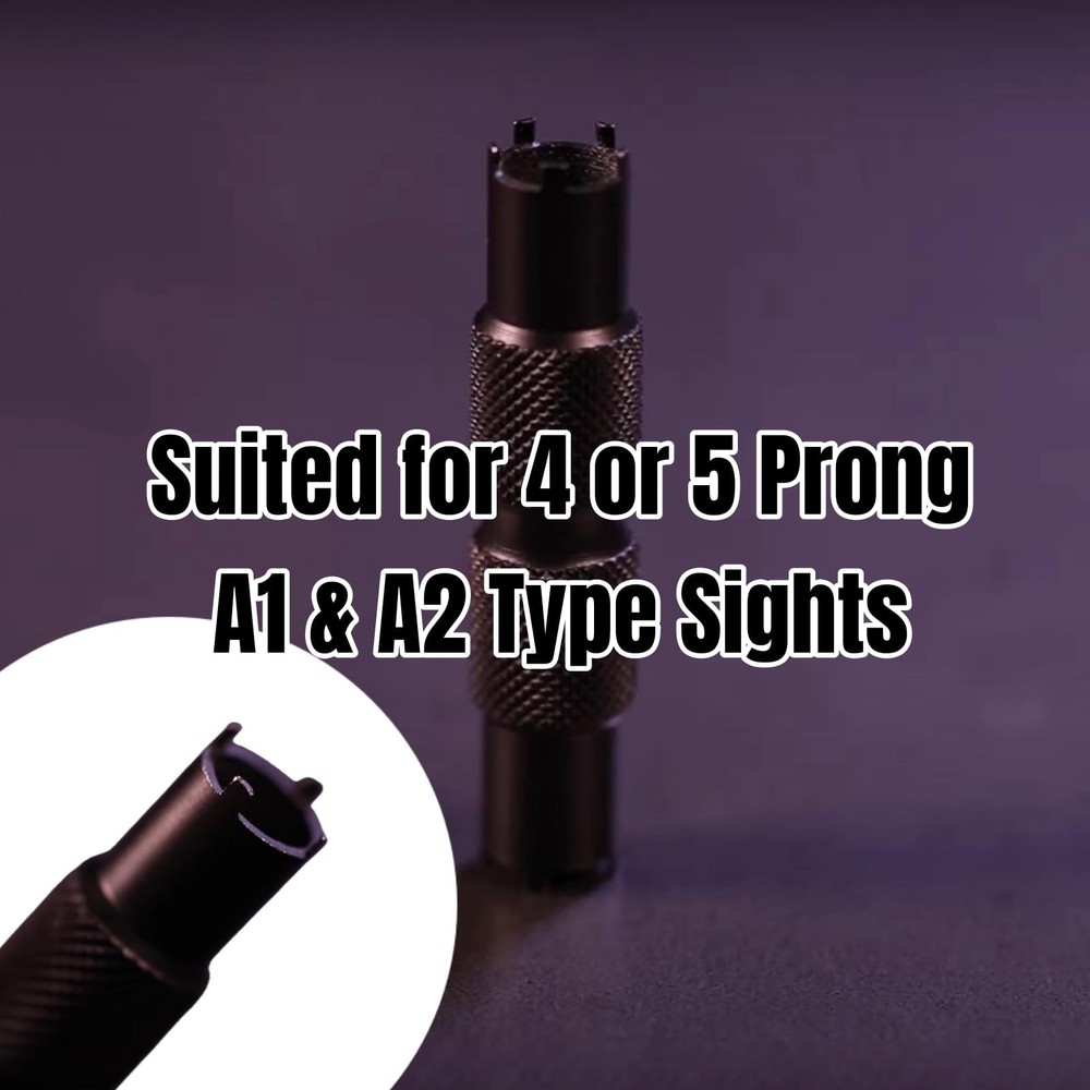 1 PCS Front Sight Tool Precise Adjustment with 4 & 5 Black