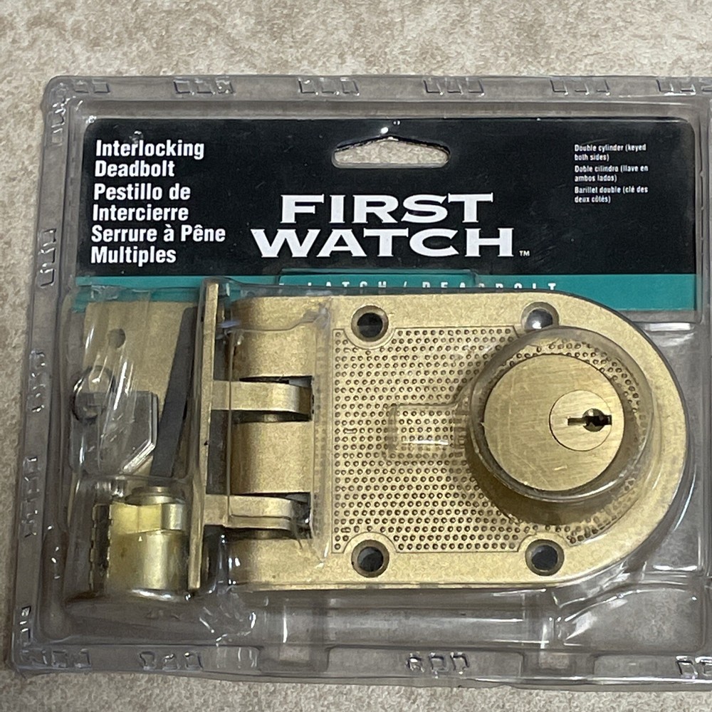 First Watch Double Cylinder Bolt Interlocking Deadbolt 1125