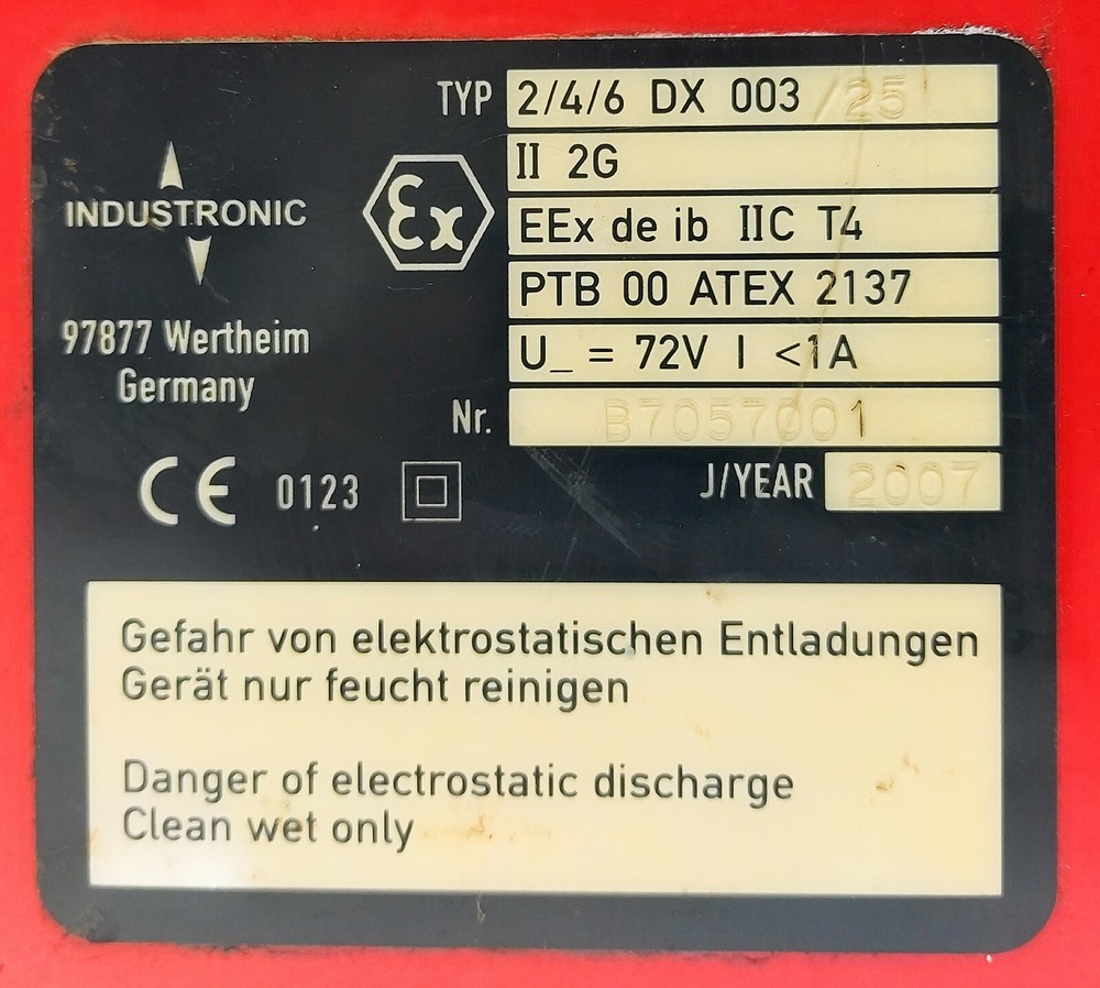 Industronic 2/4/6 DX 003 - ATEX Explosion-Proof Intercom Station