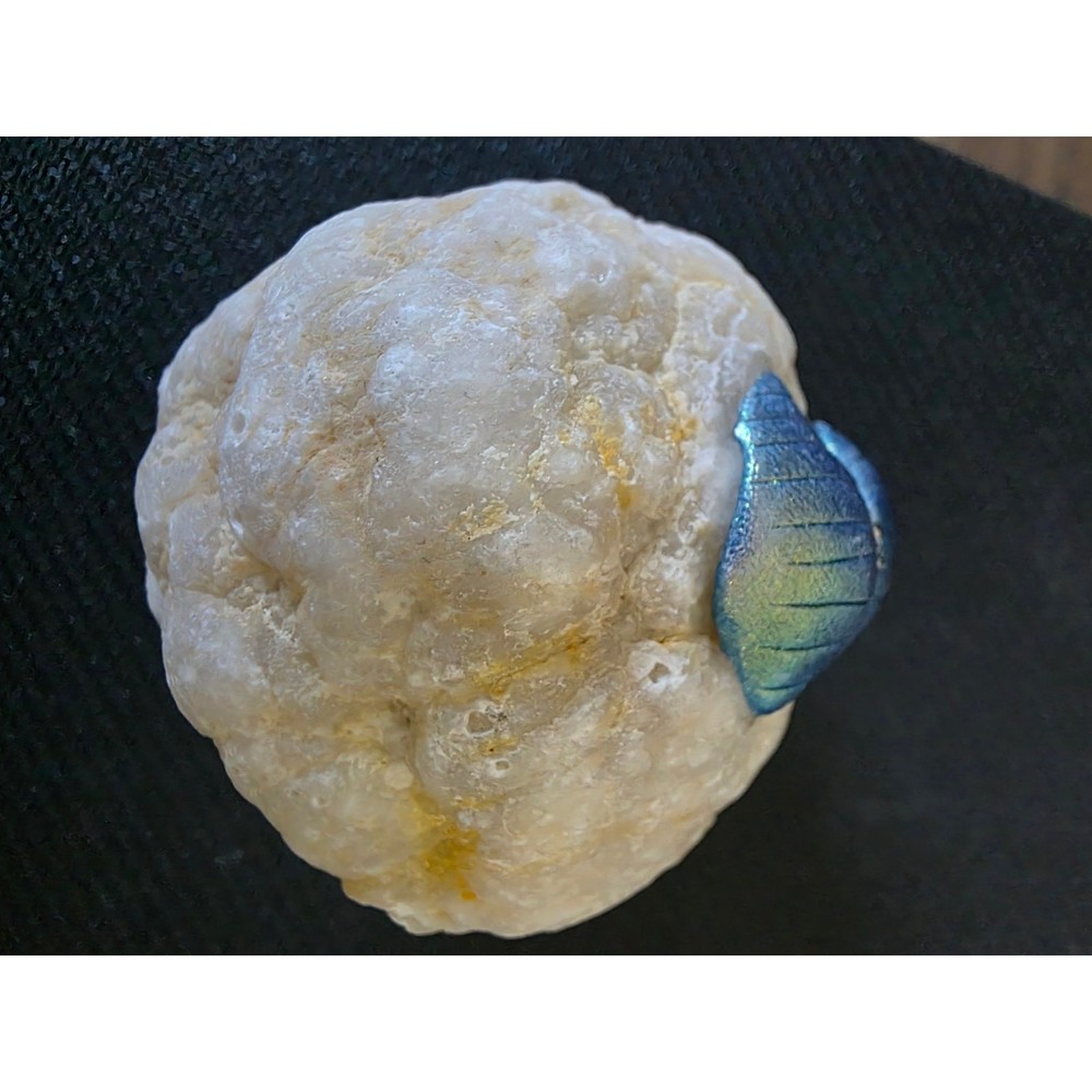 Crystal Geode Round Ring Box/Decorative Piece