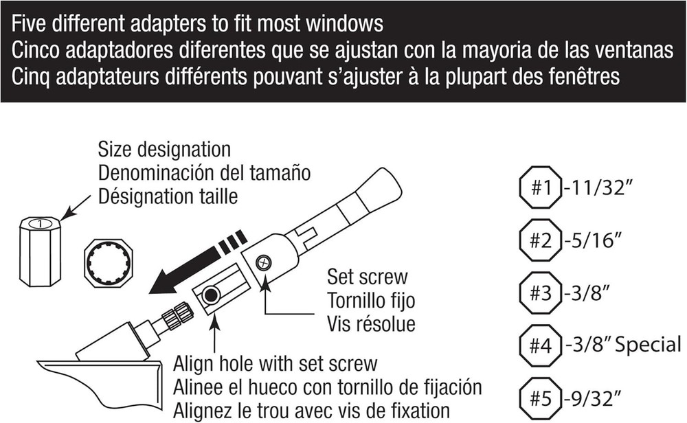 Modern Diecast Window Crank Handle - Folding Design for Enhanced Functionality\