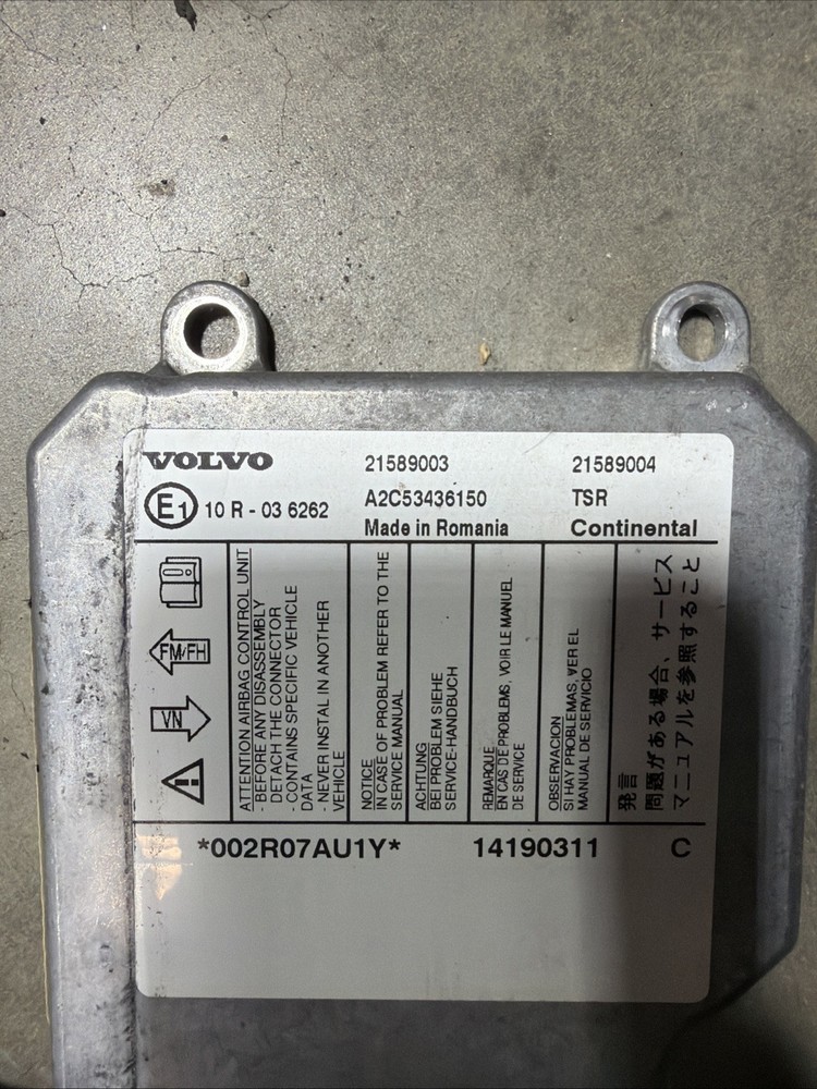 2018-2024 VOLVO VNL 760 ECM CAB COMPUTER CONTROL MODULE 21589003 OEM
