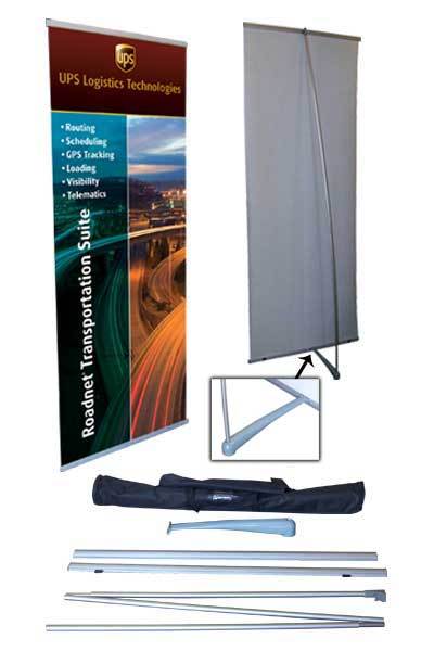 33" L Banner Stand