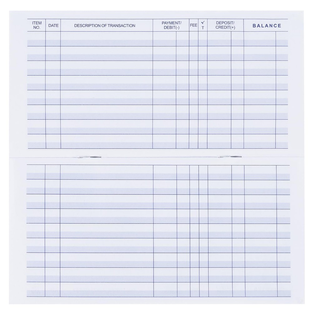 20 Pack Checkbook Register, Check Registers for Personal, Blank Ledger 20PCS