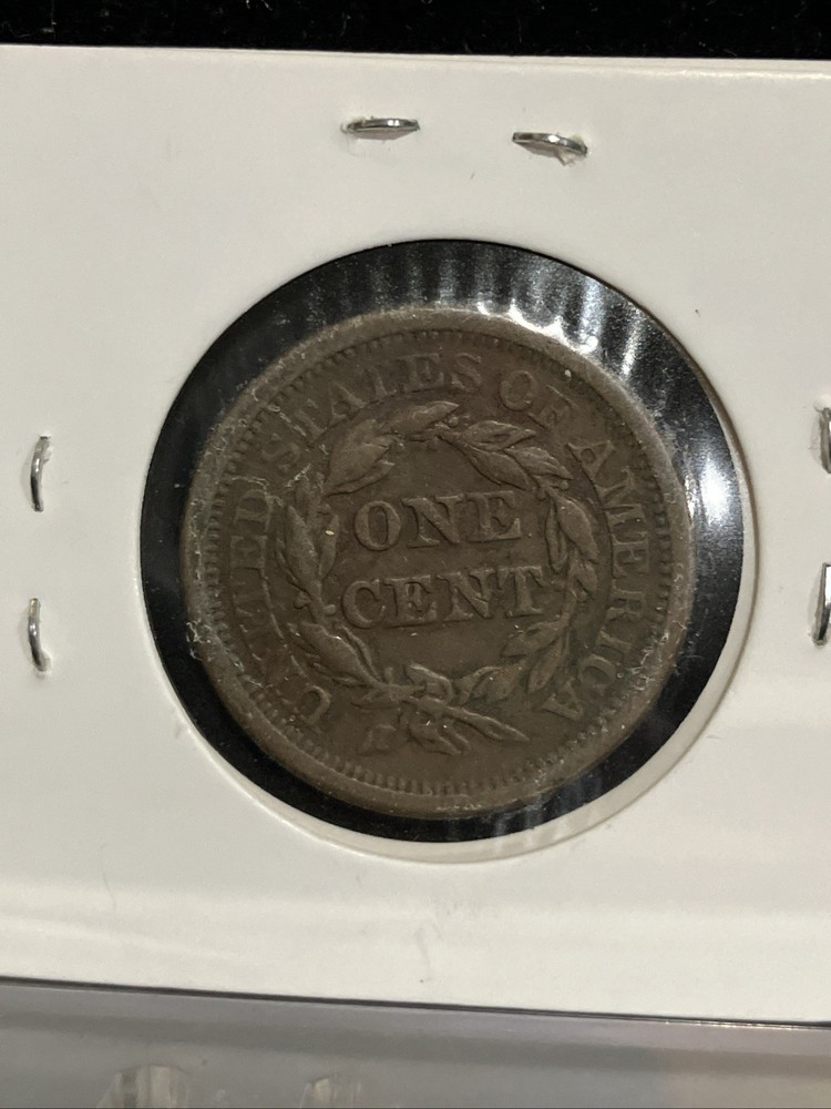 1850 Braided Hair Large Cent