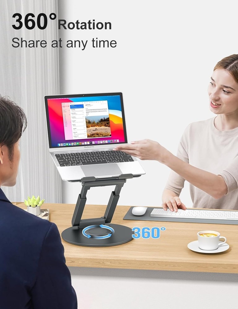 Height Adjustable Sit to Stand Riser for MacBook Pro