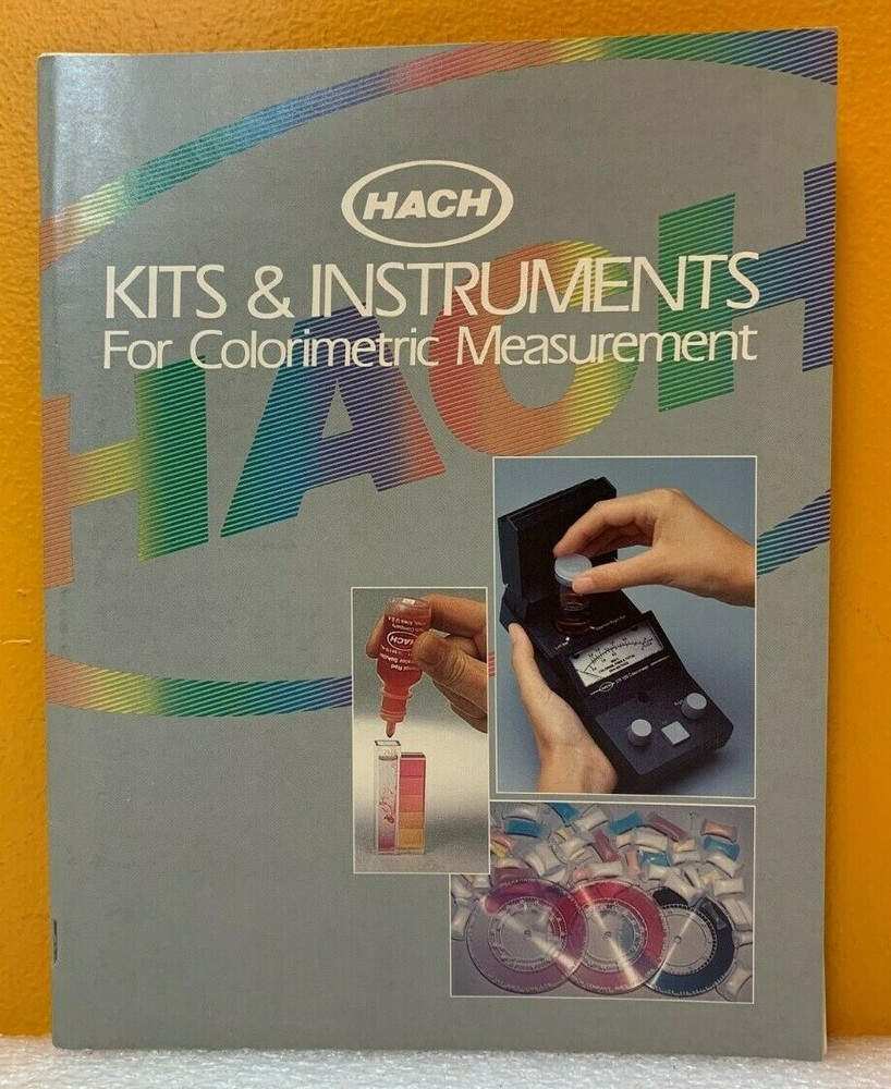 Hach Kits & Instruments For Colorimetric Measurement Catalog.