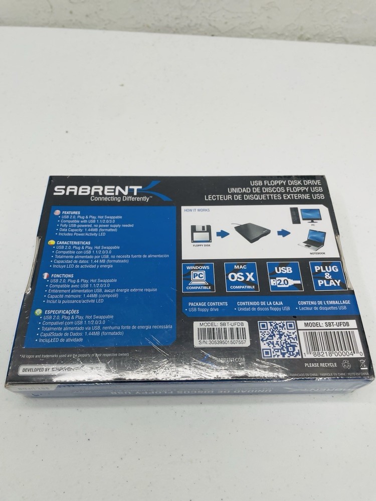 Sabrent USB 2.0 Floppy Disk Drive Model : STB-UFDB