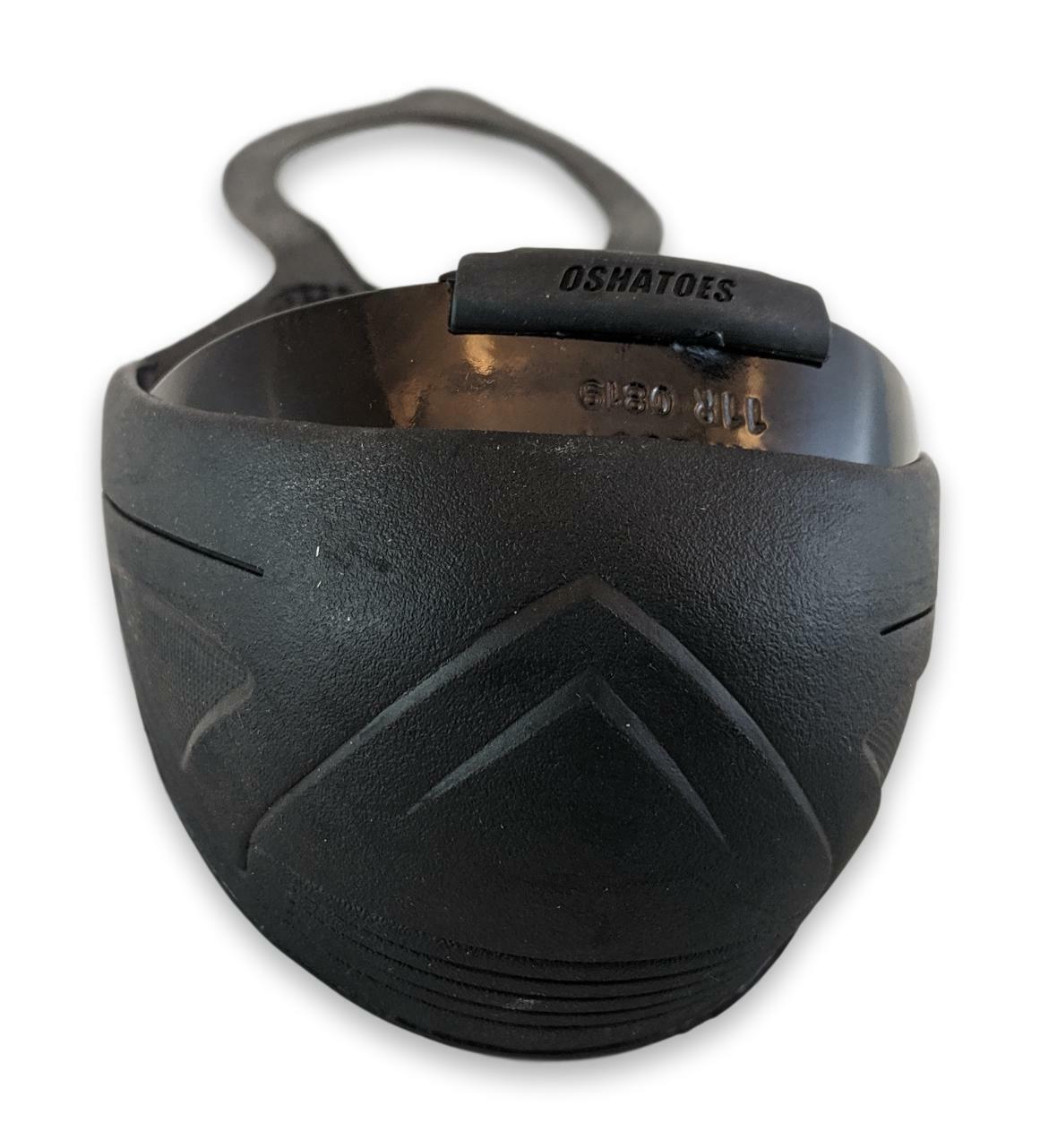 Oshatoes All Black Steel Toe Cap Safety Overshoe OSHA Compliant, Small