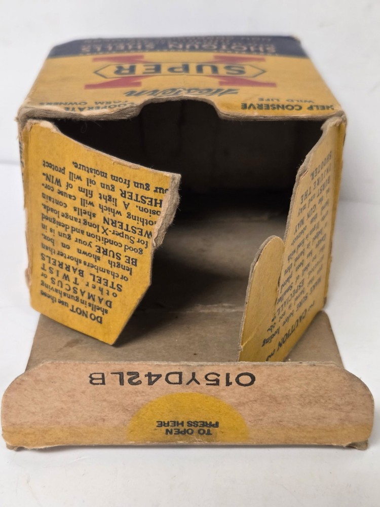 Empty Western Super X 20 Ga Shotgun Shell Box