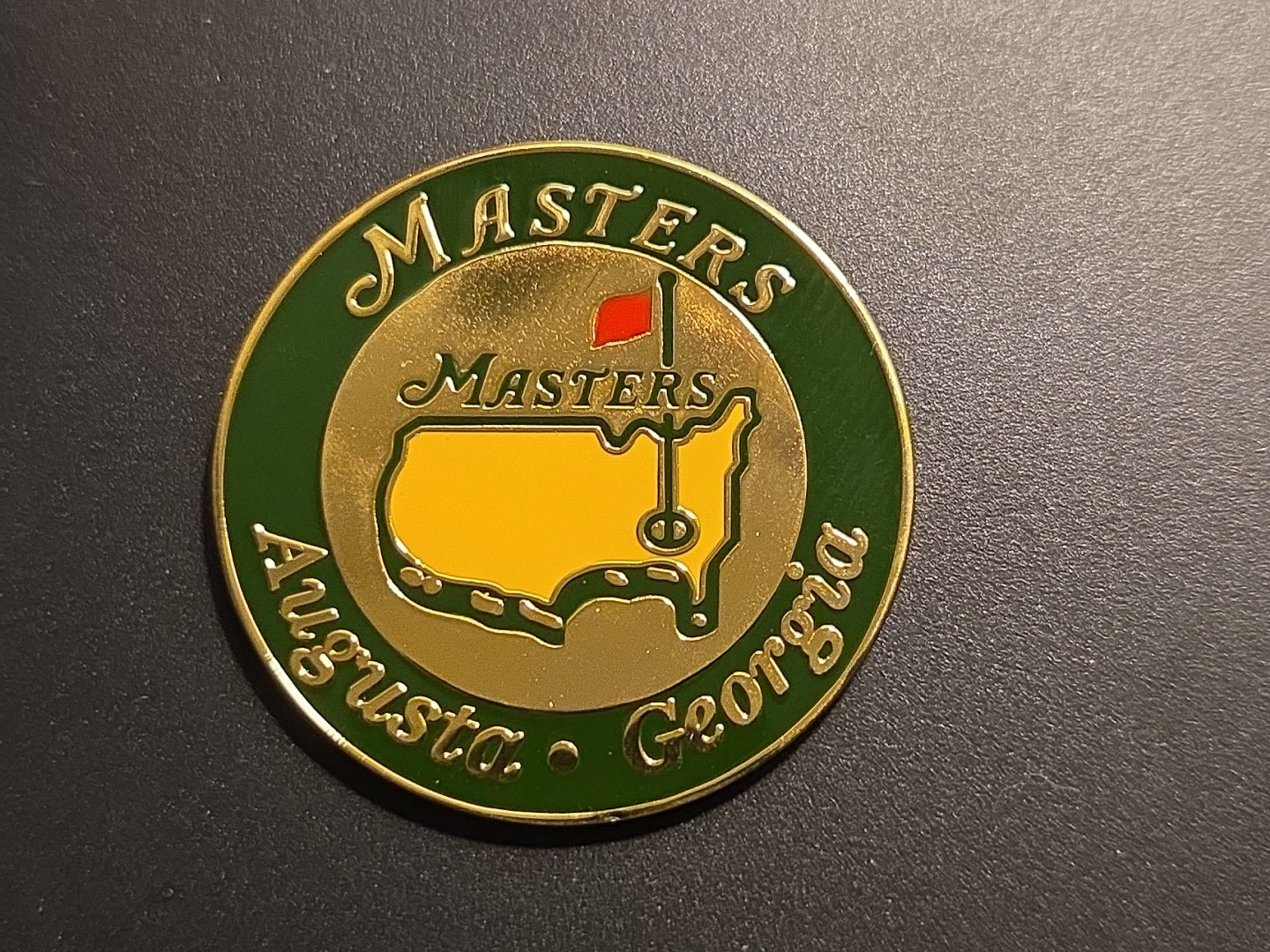 Masters- Augusta National Golf Ball Marker- Jumbo Size -Highest Quality !!