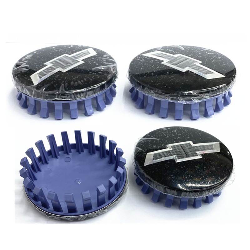 4PCS Gloss Black Wheel Center Caps for Chevy Silverado 1500 Tahoe Suburban 14-20