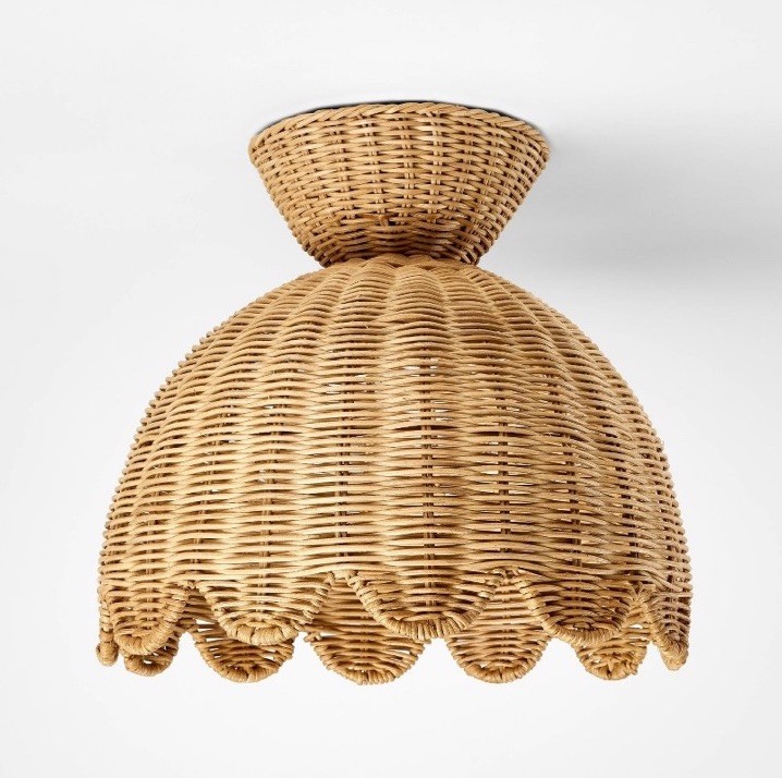 Woven Flush Mount Ceiling Light - Threshold designed with Studio McGee