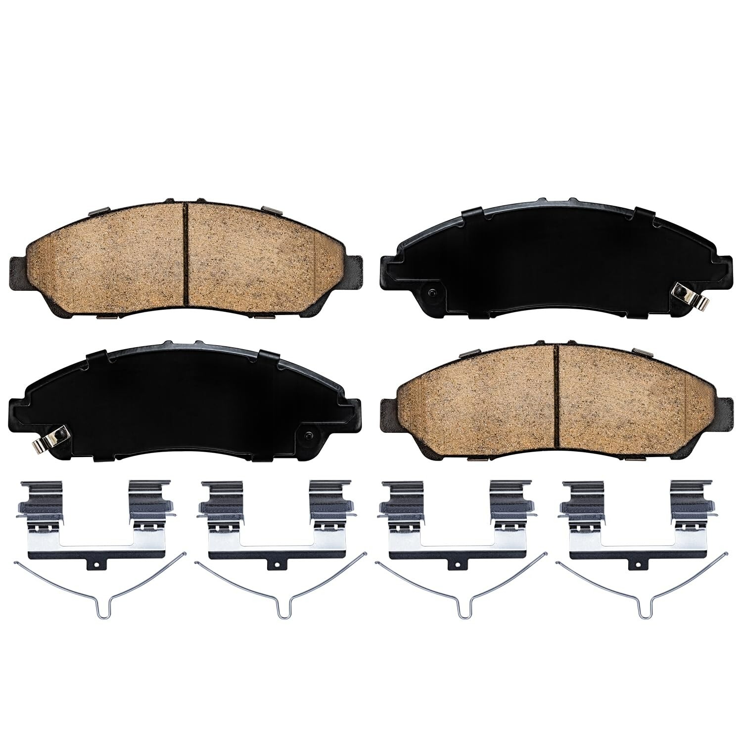 Front & Rear Ceramic Brake Pads w/ Hardware for Acura MDX Honda Pilot Ridgeline