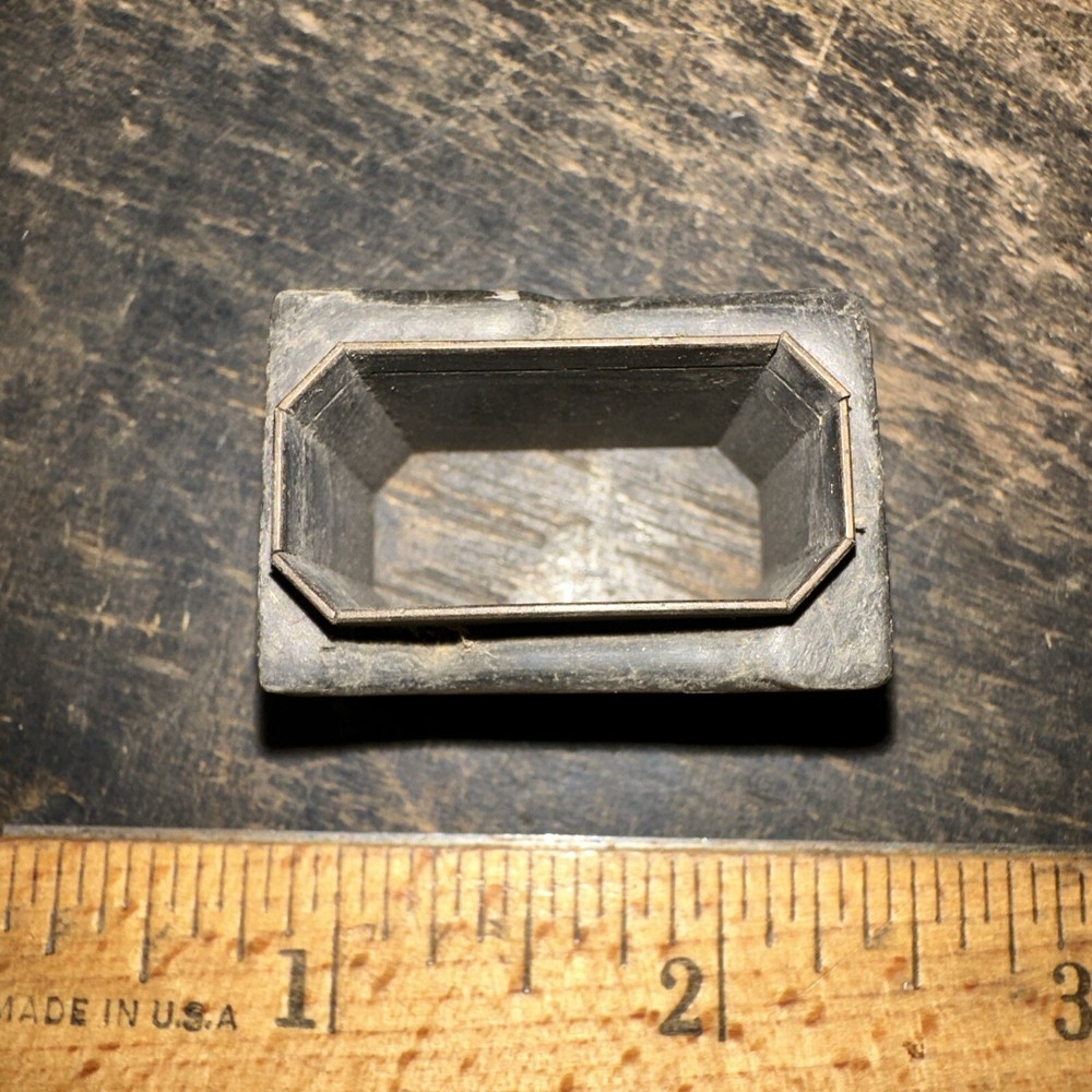 Print Block ( Rectangle Border Frame ) Brass, Room For Type #991