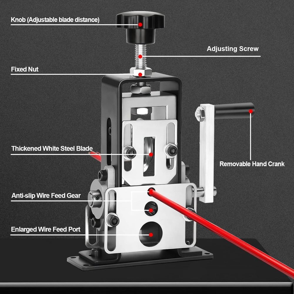 Durable 0.06"-1" Wire Stripper Machine - Perfect for Scrap Copper Projects