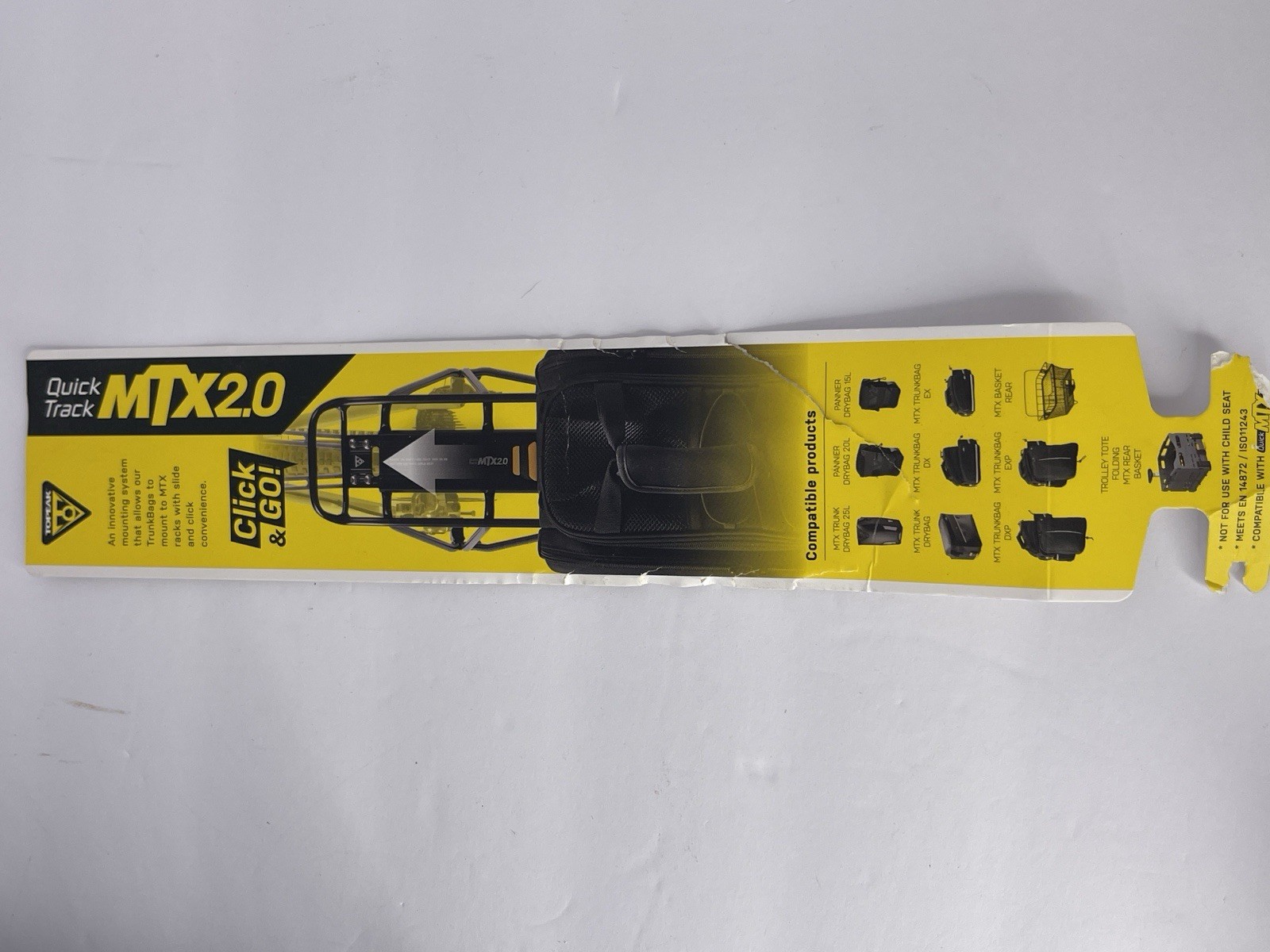 Topeak MTX Rear Bike Basket - Heavy-Duty Steel Welded Wire Rack w/ QuickTrack