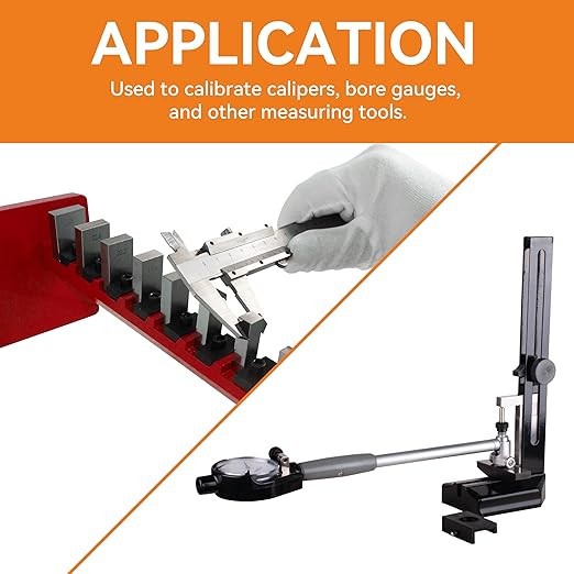 Gauge Block Set Grade Economy Rectangular for Precision Calibration (36 PCS)