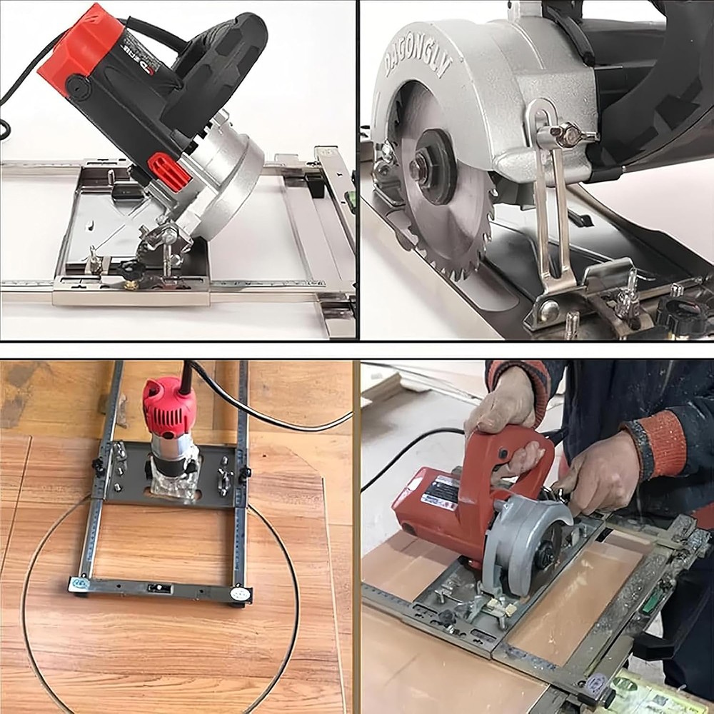 Cutting Machine Edge Guide Positioner 12.6 Inch Adjustable Circular Saw Guide