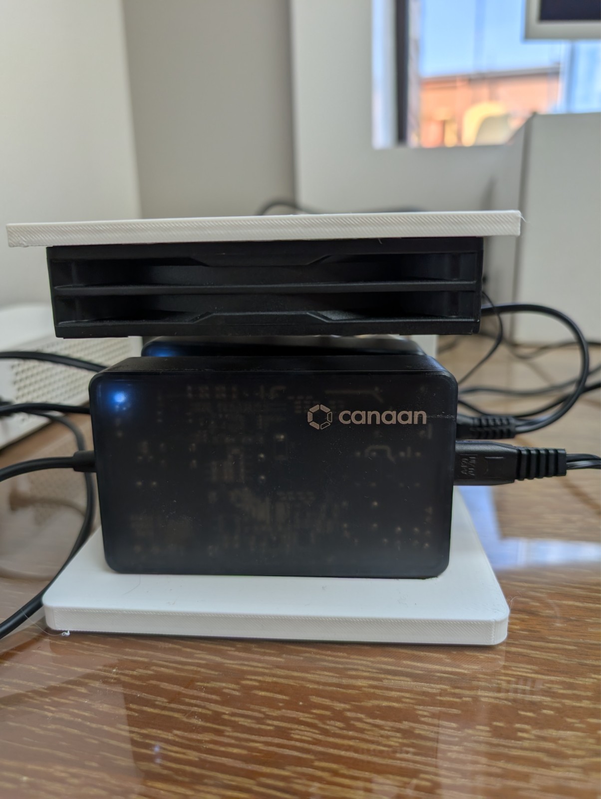 Avalon nano 3 & 3s - 3D Printed Cooling Base for PSU - 120mm Fan Mount