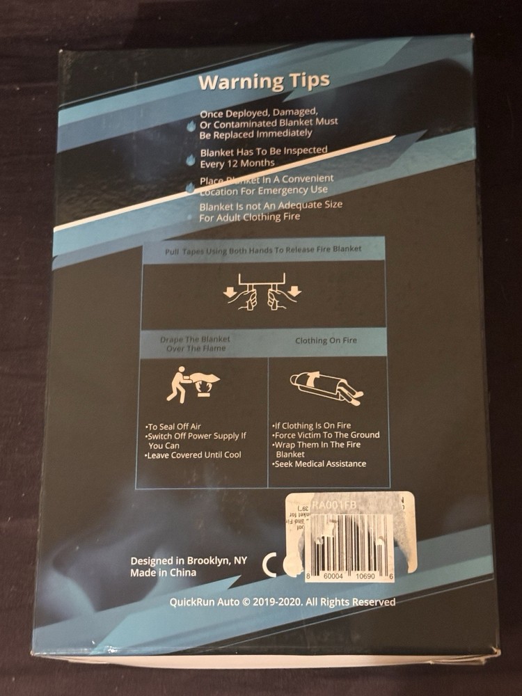 QuickRun Auto Fire Blanket