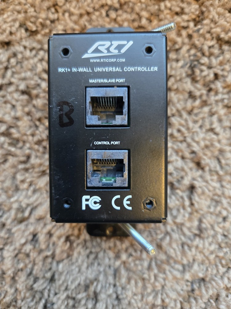 RTI RK1+, 8 Button White-InWall Universal Controller-PreOwned.