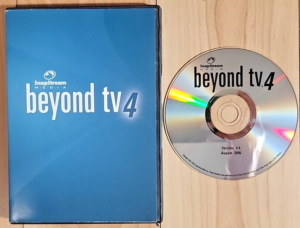 SnapStream Media Beyond TV 4 - 2006 CD Software -- READ
