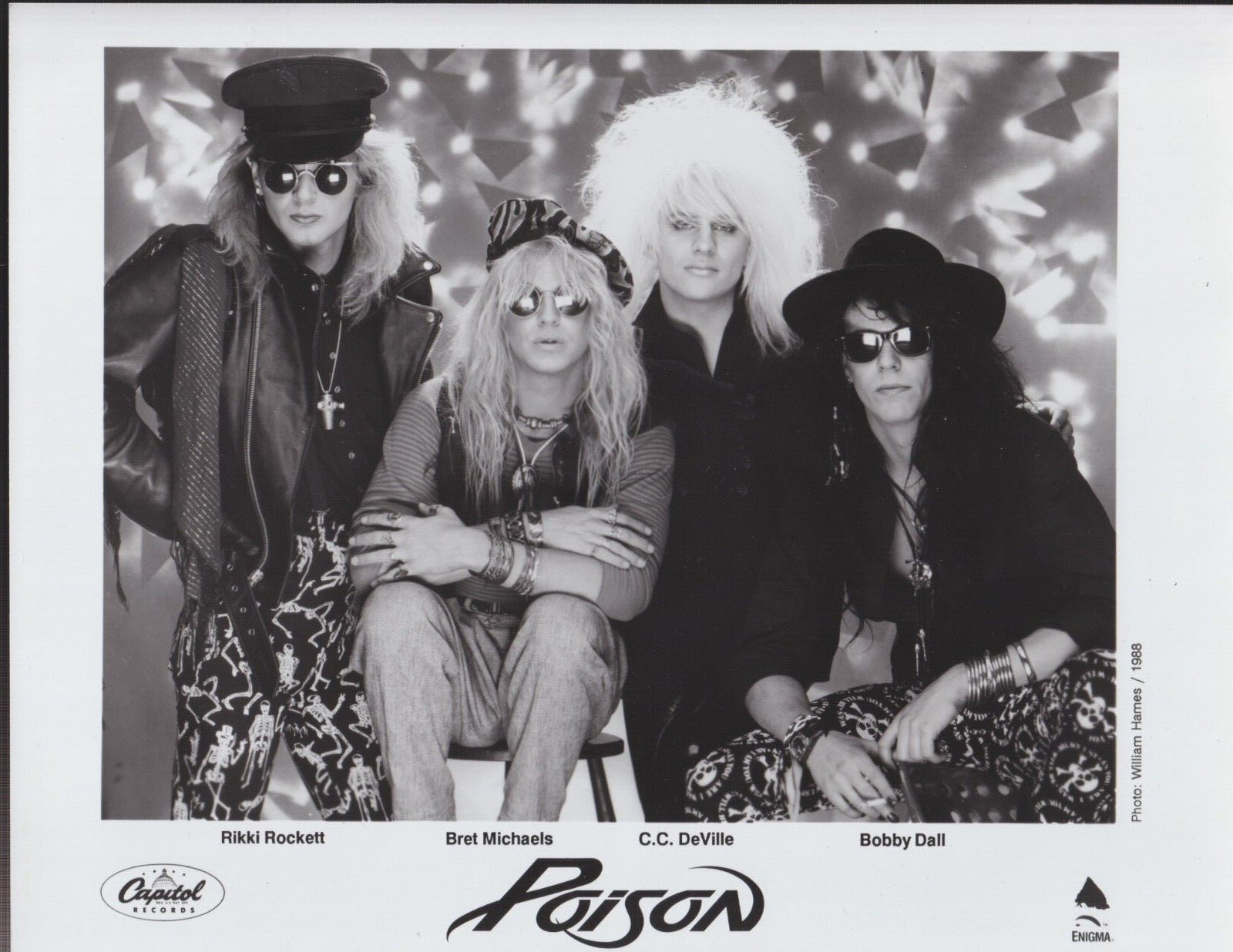 poison  press kit for open up and say ahh! 1988