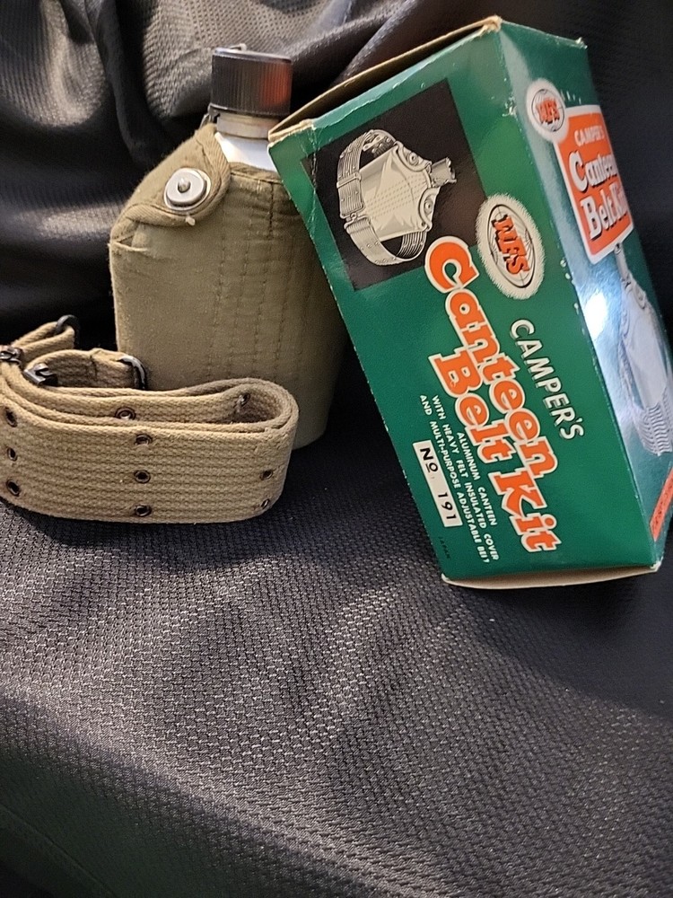 Vintage WFS Camper's Canteen Belt Kit With Box No.191