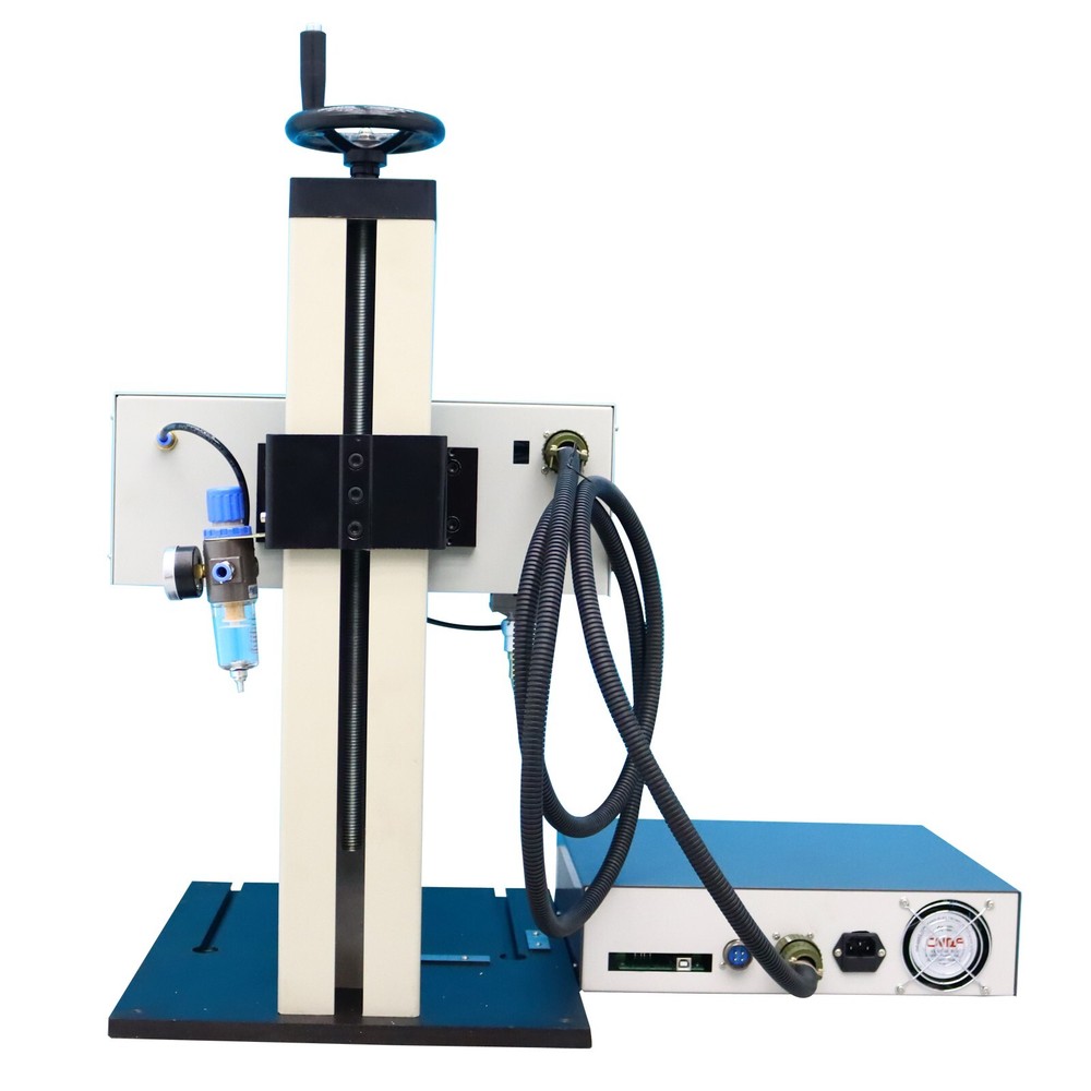 110V Pneumatic Marking Machine Dot Peen for Surface Marking+Extra Rotation Axis