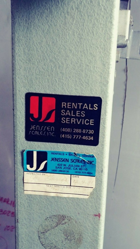 Detecto Platform Scale 1000 Pound Model 854