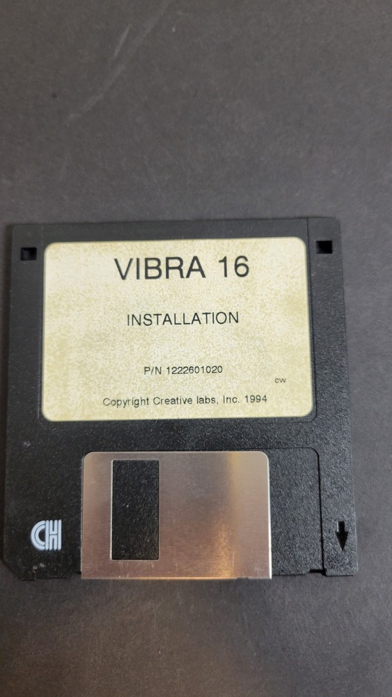 Creative Labs Vibra 16 Installation Disk 3.5″ Floppy (1994)