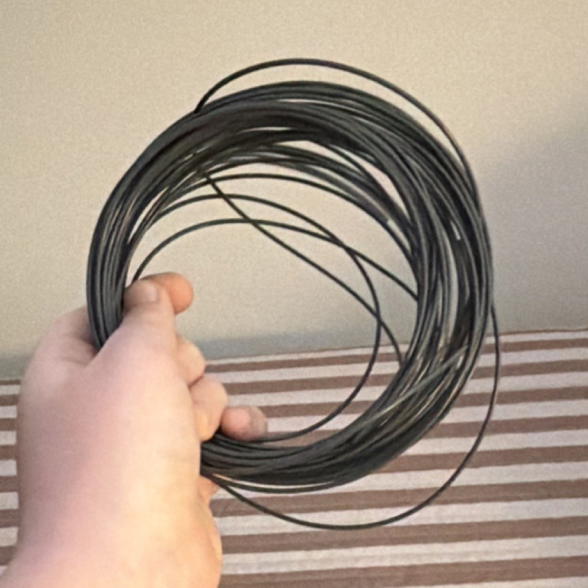 1.75 mm Makerbot Grey 3D printer Filament Unspooled