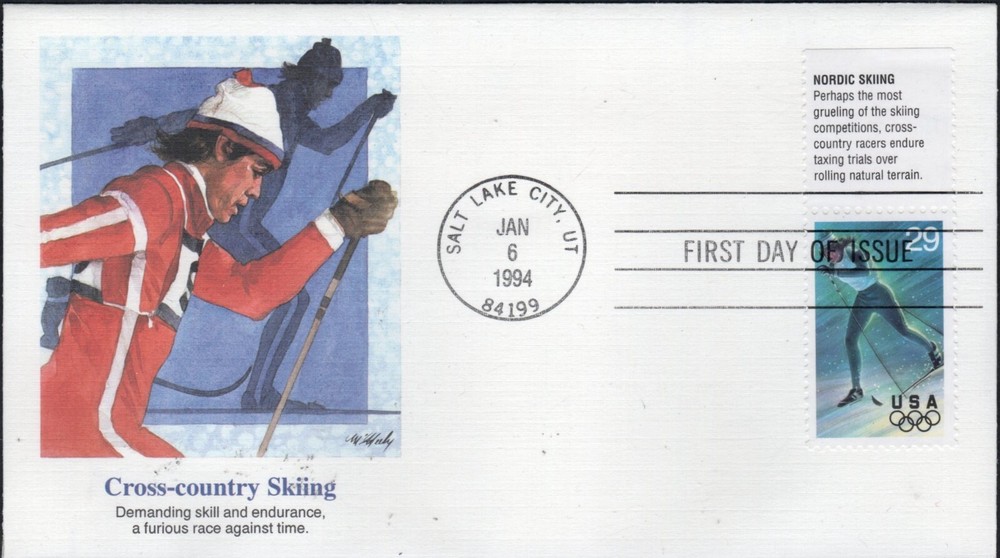 US Scott #2810 "Cross-country Skiing" FDC