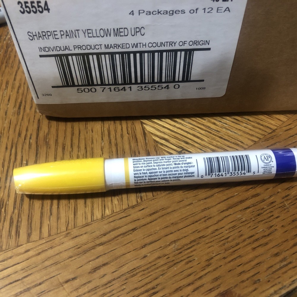 Sharpie 35554 Paint Marker Yellow 12 pc Medium Tip Oil Based