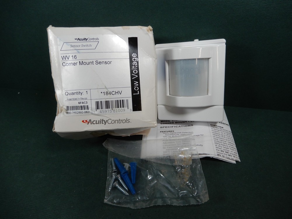 Acuity Controls WV 16 Corner Mount Sensor - NOS but Rough Box