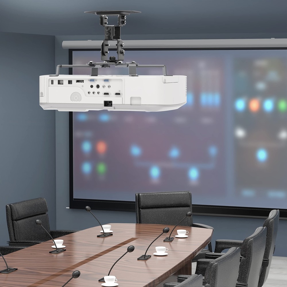 Projector Ceiling Mount Universal Low Profile Projector Mount with Retractabl...