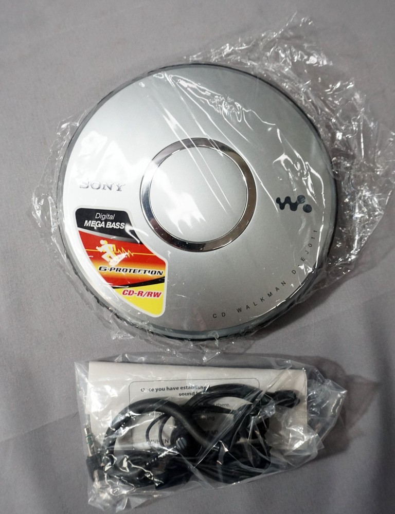 Sony D-EJ011 CD Walkman Portable CD Player Silver NEW Open Box Sealed Unit