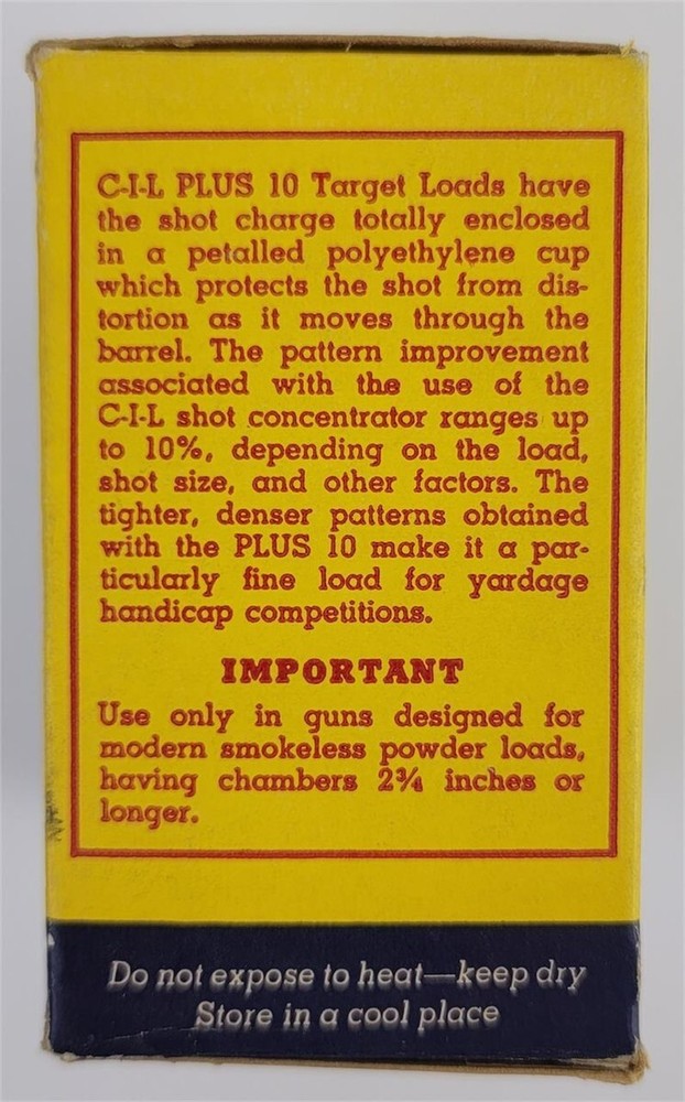 C-I-L Plus 10 Target Loads Empty 12g Box