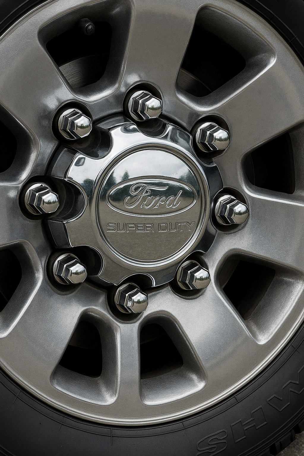 (32) 14x1.5 Chrome Solid One-Piece Lug Nuts for 2017-2025 Ford F-250 F-350