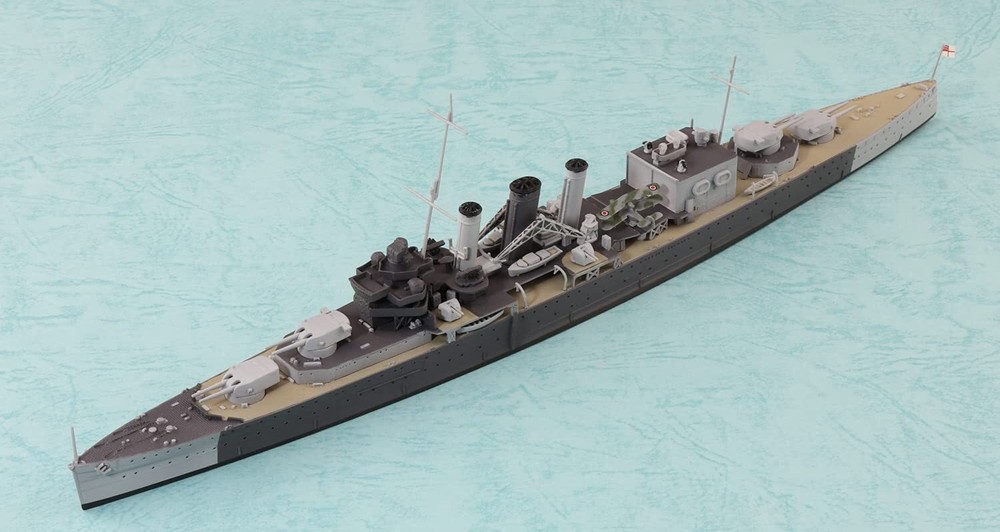 Aoshima 1/700 BRITISH HEAVY CRUISER HMS CORNWALL Kit New JP