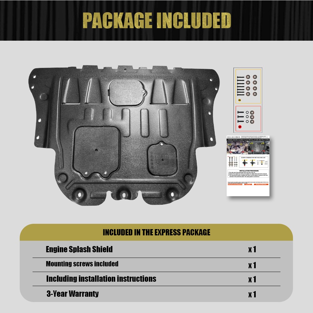 For Audi A3 2018-2019 Front Engine Splash Shield Engine Cover Case Guard