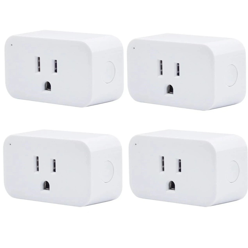 THIRDREALITY Smart Plug 4 Pack, 15A Outlet with Timer Function, White