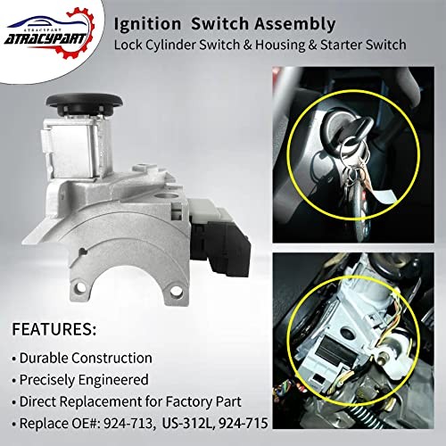 Ignition Assembly | Lock Cylinder Switch & Cylinder Housing & Complete Assembly