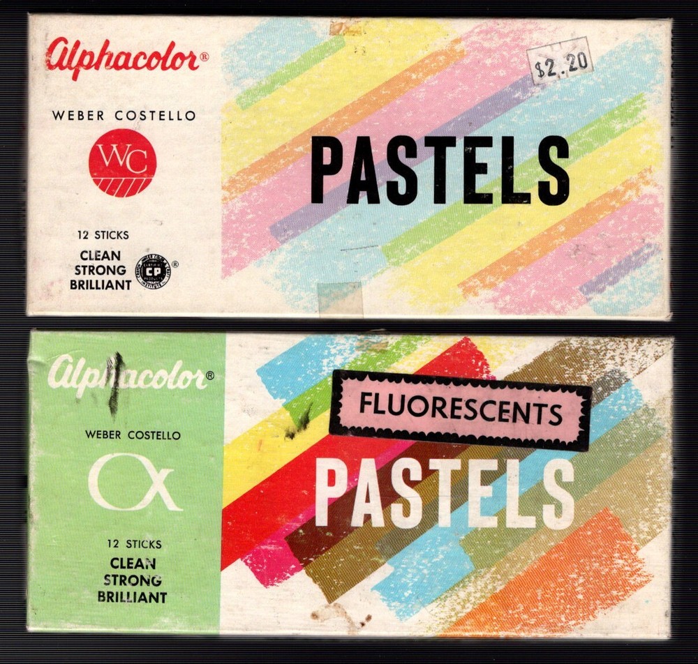 2 sets of ALPHACOLOR PASTELS