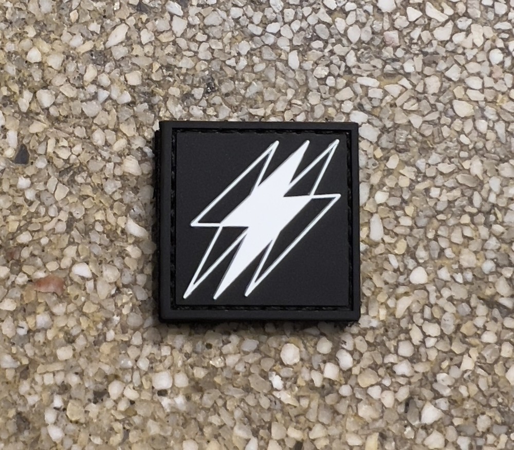 TD Tri Bolt Patch Ranger Eye Hook And Loop Morale Patch 1.25”x 1.25” PVC