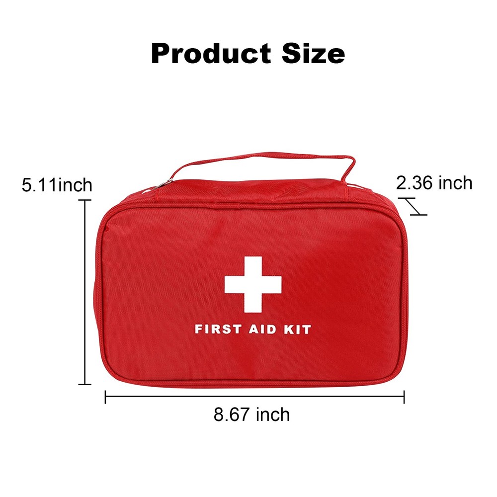 6pcs First Aid Bag Empty, Waterproof Durable First Aid Kit Bag Empty with Zip...