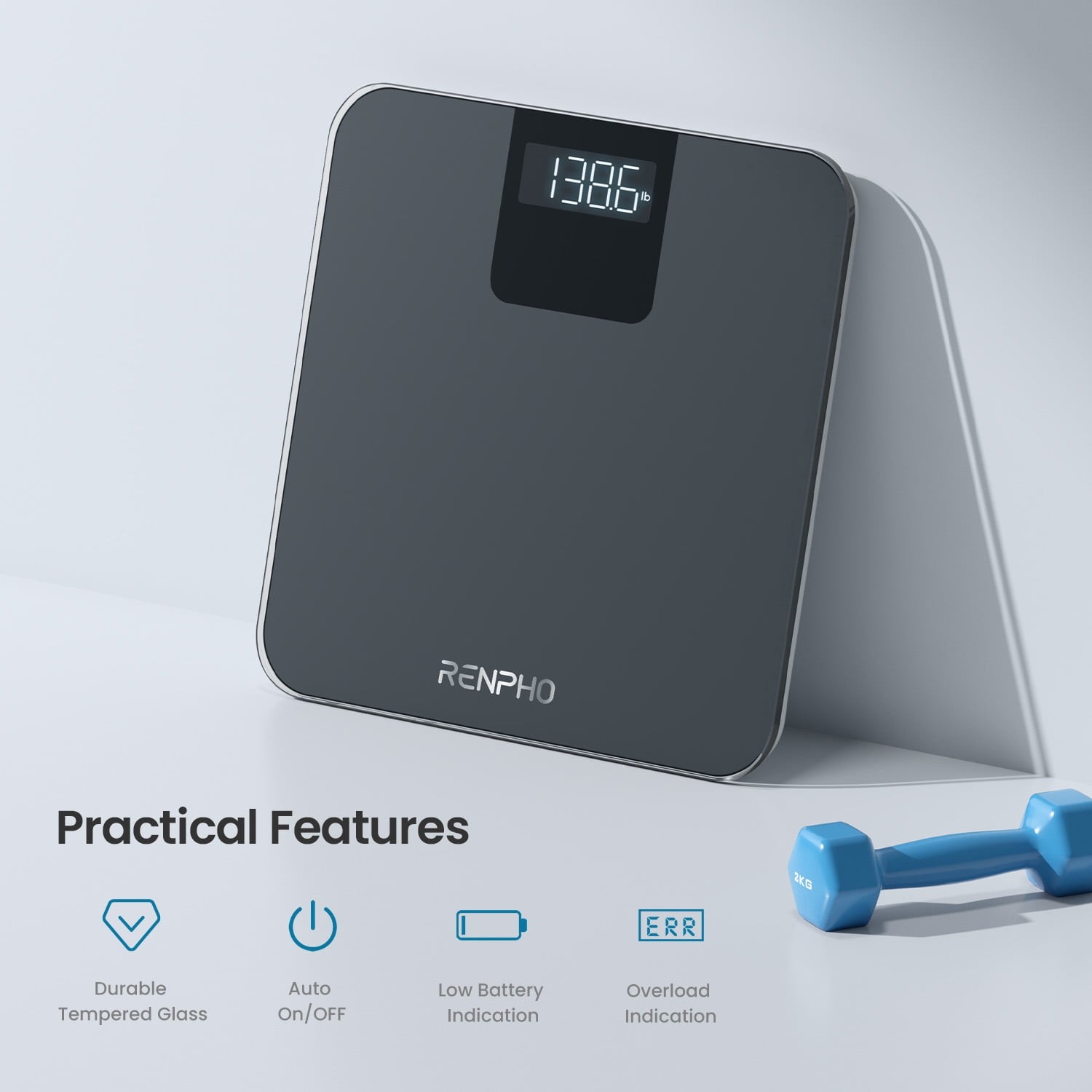 RENPHO Digital Body Weight Scale Highly Accurate Scale for Weight LED Display