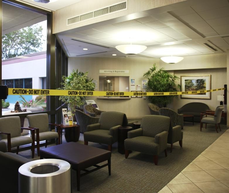 Banner Stakes 30 ft Crowd Control Safety Multi-Surface Wall Mount Retractable