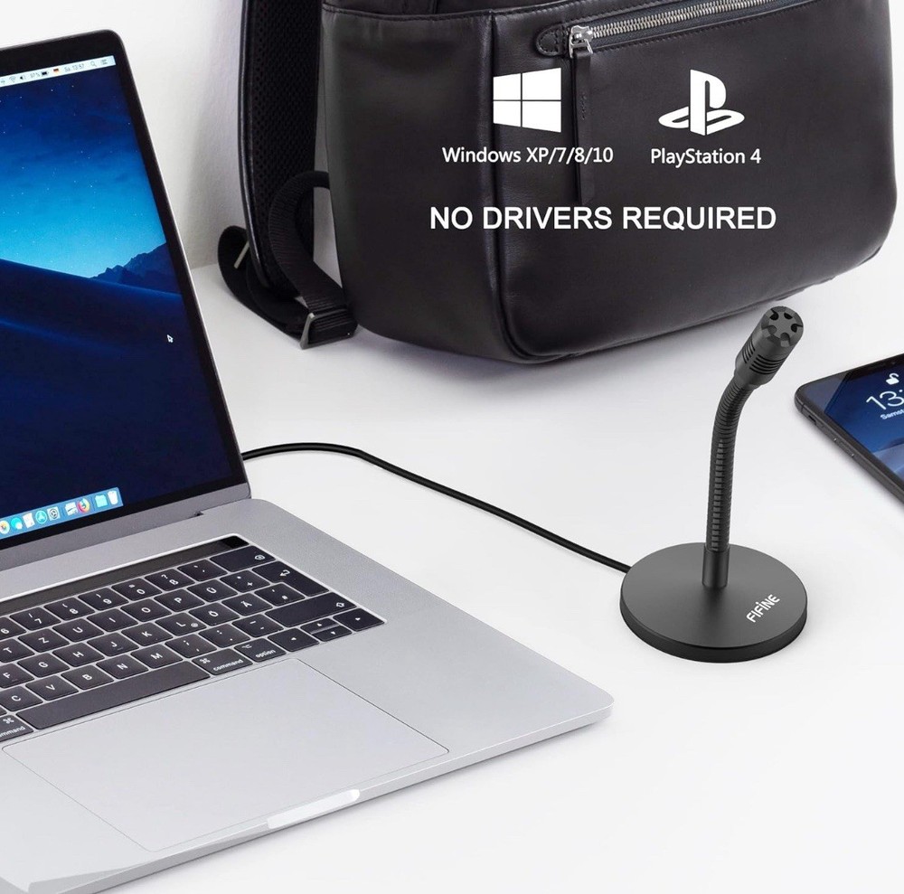 FIFINE Mini Gooseneck USB Microphone K050